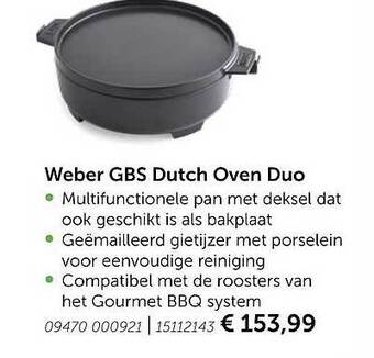 AVEVE Weber Gbs Dutch Oven Duo aanbieding