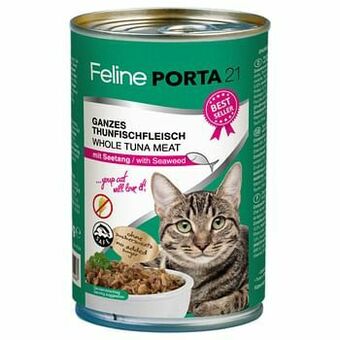 Zooplus 6x400g Feline Tonijn met Sprot (graanvrij) Porta 21 Kattenvoer aanbieding