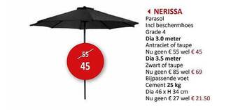 Weba Nerissa Parasol aanbieding