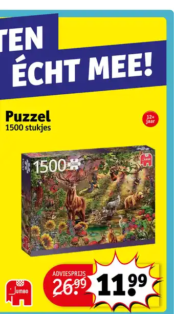 Kruidvat Puzzel 1500 stukjes aanbieding