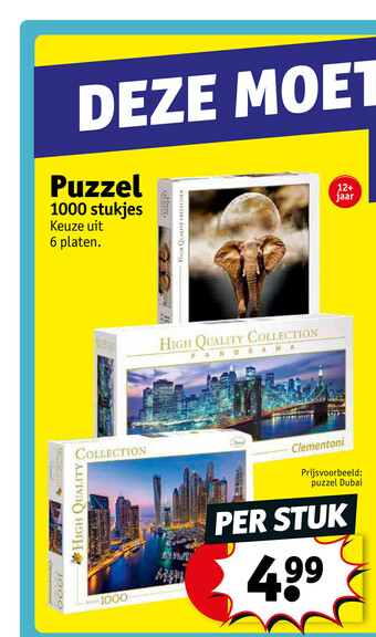 Kruidvat Puzzel 1000 stukjes aanbieding