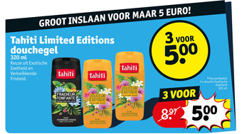 Kruidvat Tahiti Limited Editions douchegel 320 ml aanbieding