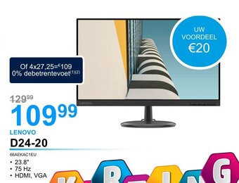 AUVA Lenovo D24-20 aanbieding