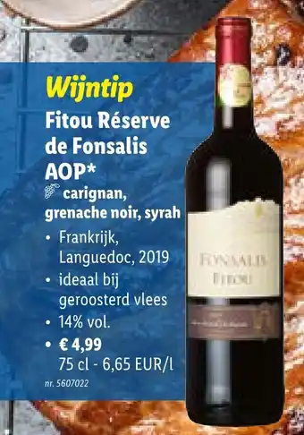 Fitou reserve de fonsalis AOP 75cl
