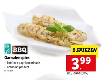 BBQ garnalenspies 150g