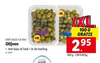 Lidl Chef select & you olijven 400g aanbieding