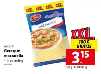 Lovilio geraspte mozzarella 500g