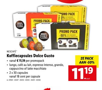 Lidl Nescafe koffiecapsules dolce gusto aanbieding