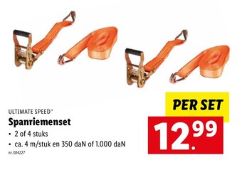 Lidl Ultimate speed spanriemenset aanbieding