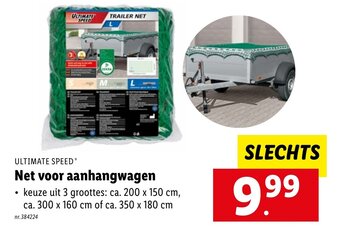 Lidl Ultimate speed net voor aanhangwagen aanbieding