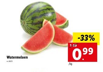Lidl Watermeloen aanbieding