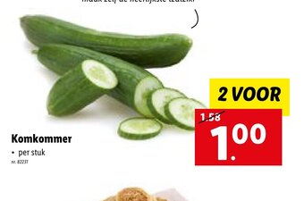 Lidl Komkommer aanbieding