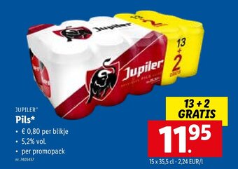Lidl Jupiler pils aanbieding