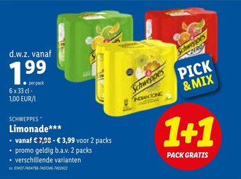 Schweppes limonade