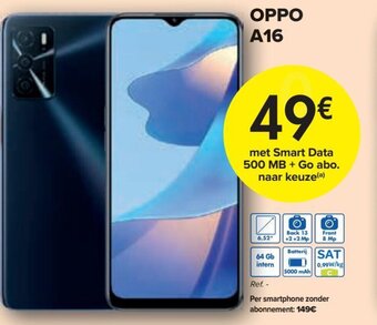 Carrefour Oppo A16 aanbieding