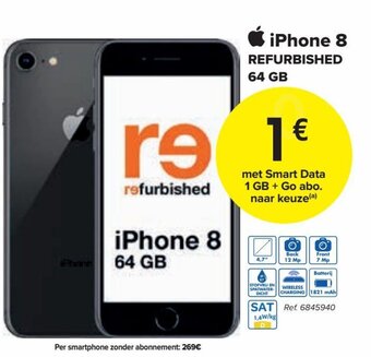 Carrefour iPhone 8 Refurbished 64 GB aanbieding