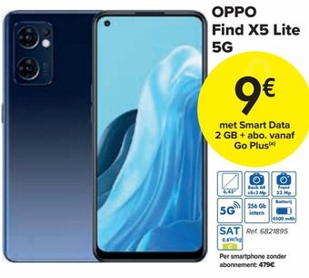 Carrefour Oppo find X5 Lite 5G aanbieding