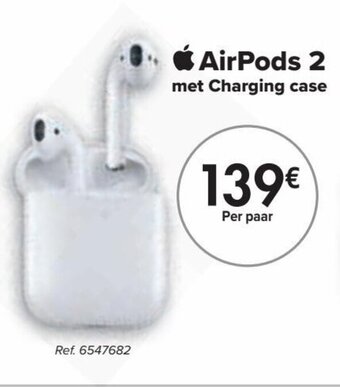 Airpods 2 met charging case