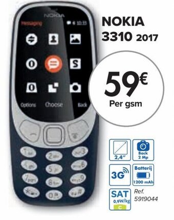 Carrefour Nokia 3310 2017 aanbieding