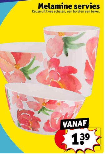 Kruidvat Melamine servies aanbieding