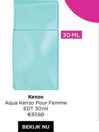 ICI PARIS XL Kenzo Aqua Kenzo Pour Femme Edt 30ml aanbieding