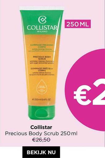 ICI PARIS XL Collistar Precious Body Scrub 250 Ml aanbieding
