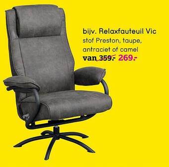 Leen Bakker Relaxfauteuil Vic aanbieding