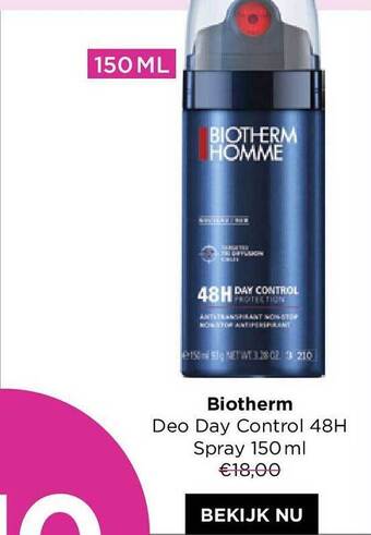 ICI PARIS XL Biotherm Deo Day Control 48h Spray 150 Ml aanbieding
