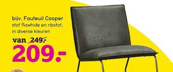 Leen Bakker Fauteuil Cooper aanbieding