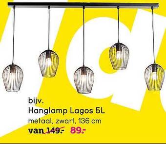 Leen Bakker Hanglamp Lagos 5l aanbieding