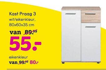 Leen Bakker Kast Praag 3 aanbieding