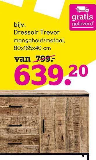 Leen Bakker Dressoir Trevor aanbieding