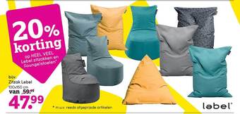 Leen Bakker Zitzak Lebel aanbieding
