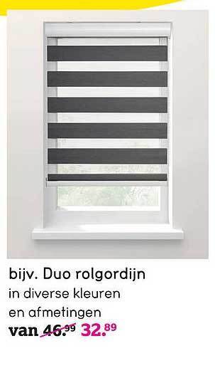Leen Bakker Duo Rolgordijn aanbieding