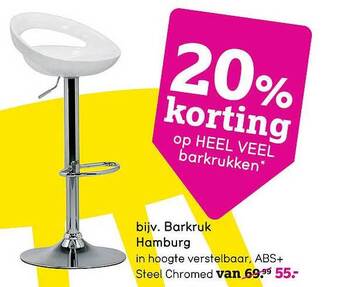 Leen Bakker Barkruk Hamburg aanbieding