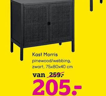 Leen Bakker Kast Morris aanbieding