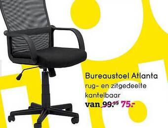 Leen Bakker Bureaustoel Atlanta aanbieding