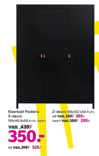 Leen Bakker Kleerkast Madeira aanbieding