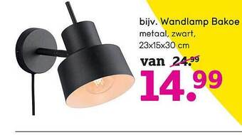 Leen Bakker Wandlamp Bakoe aanbieding