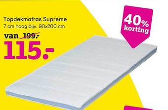 Topdekmatras Supreme