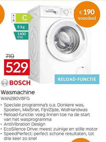 Selexion Bosch Wasmachine aanbieding