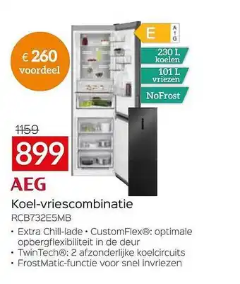Aeg Koelvriescombinatie
