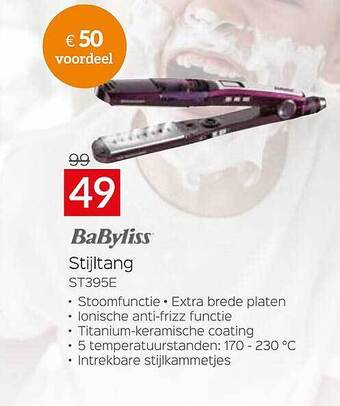 Selexion Babyliss Stijltang aanbieding