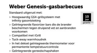 AVEVE Weber Genesisgasbarbecues aanbieding