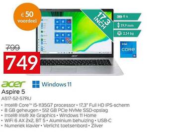 Selexion Acer Aspire 5 aanbieding