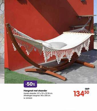 Fun Hangmat Met Staander aanbieding