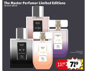 Kruidvat The Master Perfumer Limited Editions aanbieding