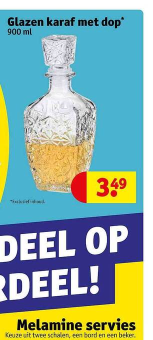 Kruidvat Glazen Karaf Met Dop aanbieding