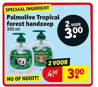 Kruidvat Palmolive Tropical Forest Handzeep aanbieding