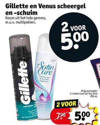 Kruidvat Gillette En Venus Scheergel En Schuim aanbieding